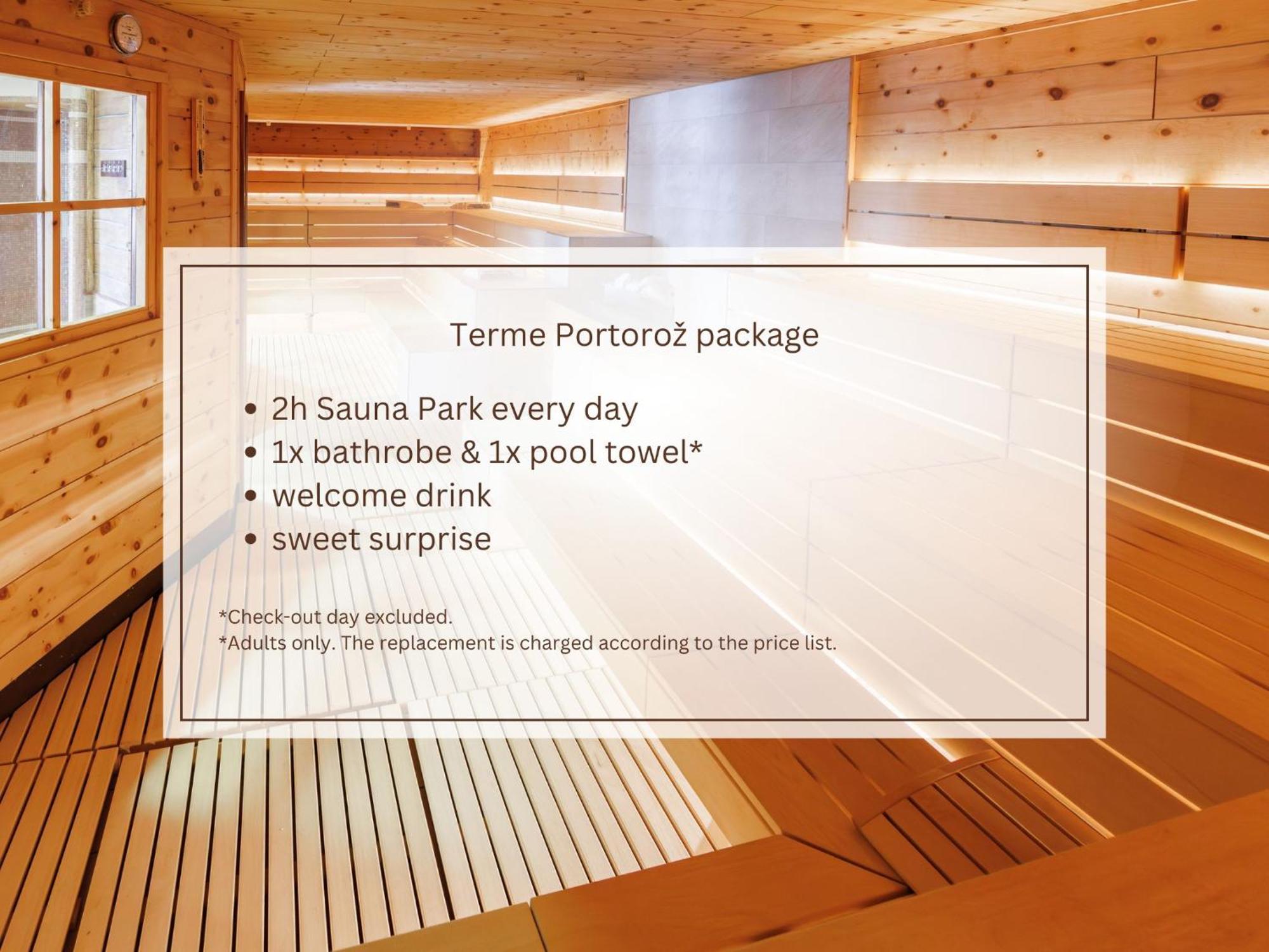 Hotel Slovenija - Terme & Wellness Lifeclass ปอร์โตรอซ ห้อง รูปภาพ Sauna Park